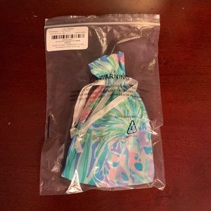 Lilly Pulitzer Gold Face Mask Chain